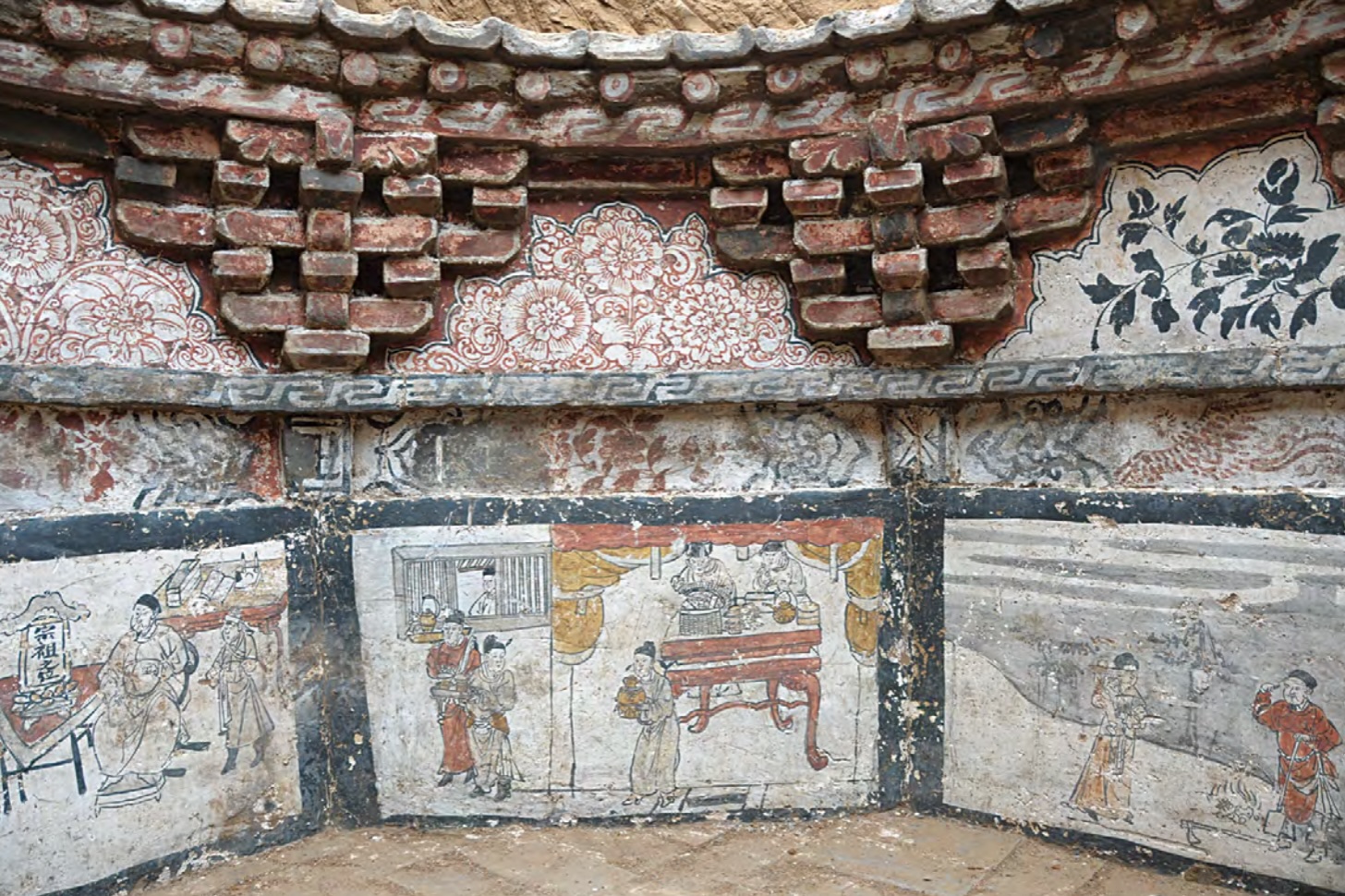 chinese stone and brick tomb