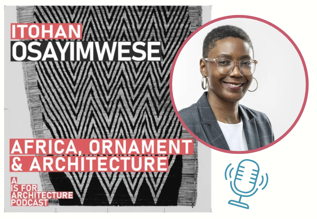 Itohan head shot with graphic african rug