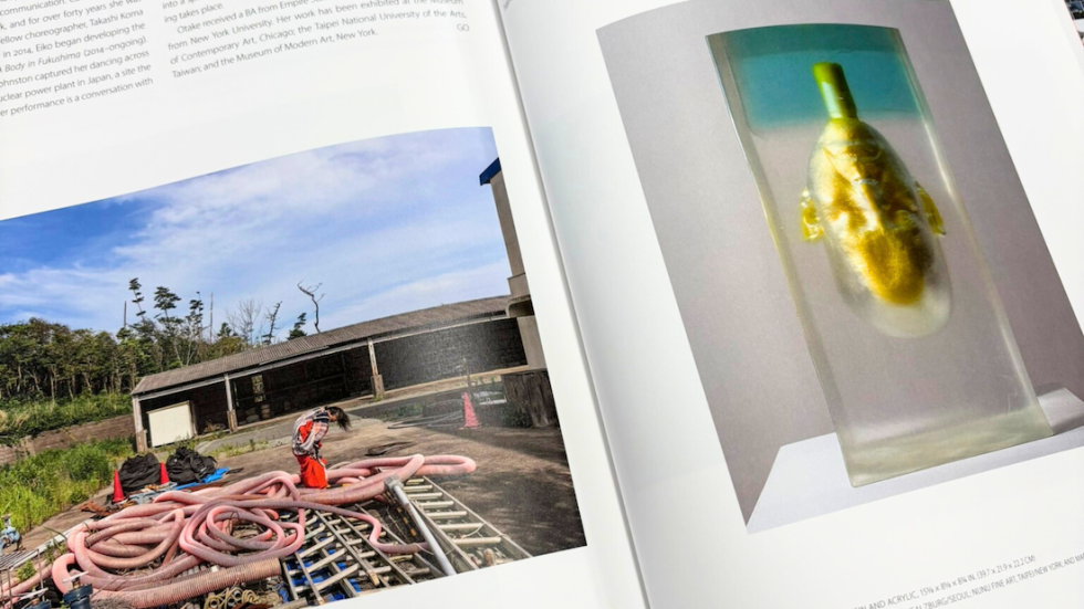 Inside pages of Anonymous Was a Woman book